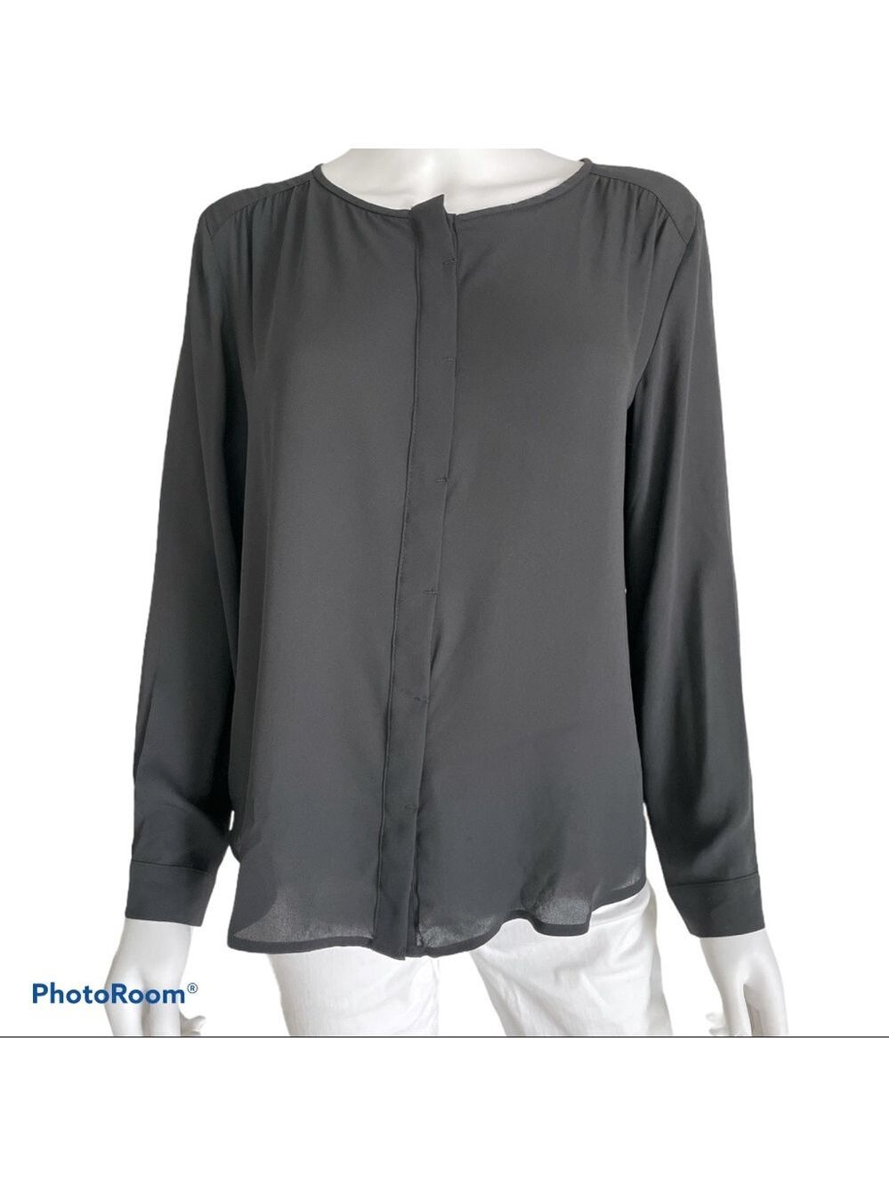 $5 SALE LOFT Petite Long Sleeve Button Up Blouse Size SP